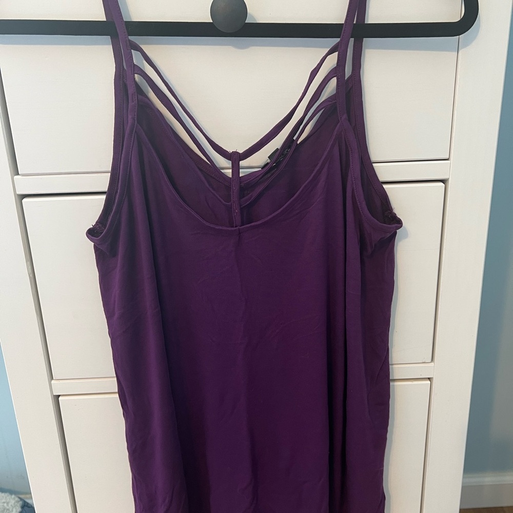 Express Purple Backless Camisole Top